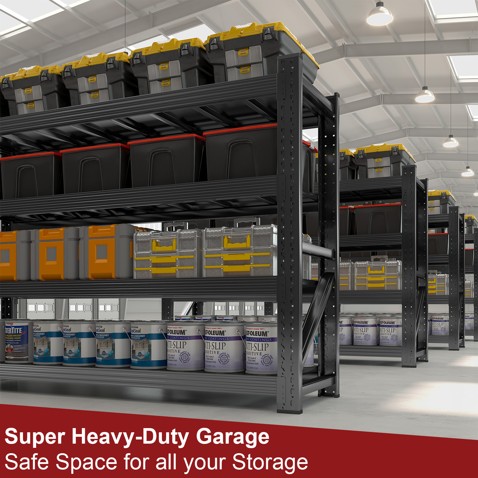 Home Improvement Outlet Stores - Heavy Duty 6000 lbs Garage Shelving,