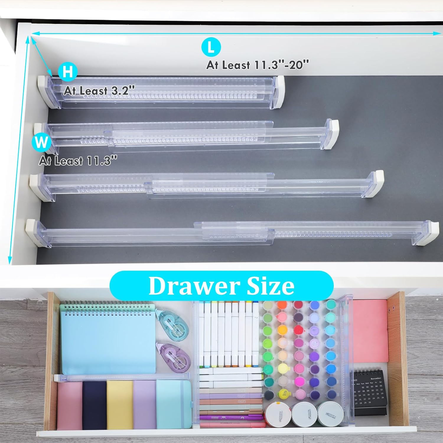1/4/6/8-Pack Adjustable Drawer - Home Improvement Outlet Stores incelemesi ve fiyatı