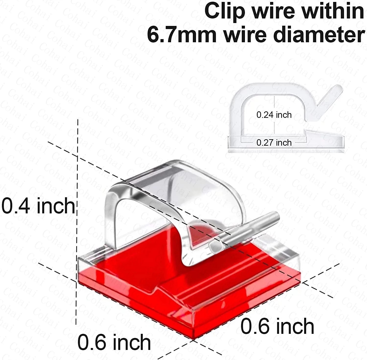 50pcs Self Adhesive Outdoor Ca - Cable Staple Clip incelemesi ve fiyatı